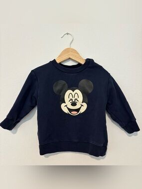 Uniqlo x Disney Navy Sweatshirt with Mickey Graphic 12-18 M